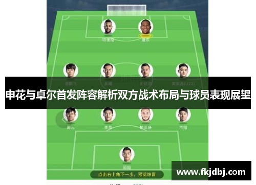 申花与卓尔首发阵容解析双方战术布局与球员表现展望